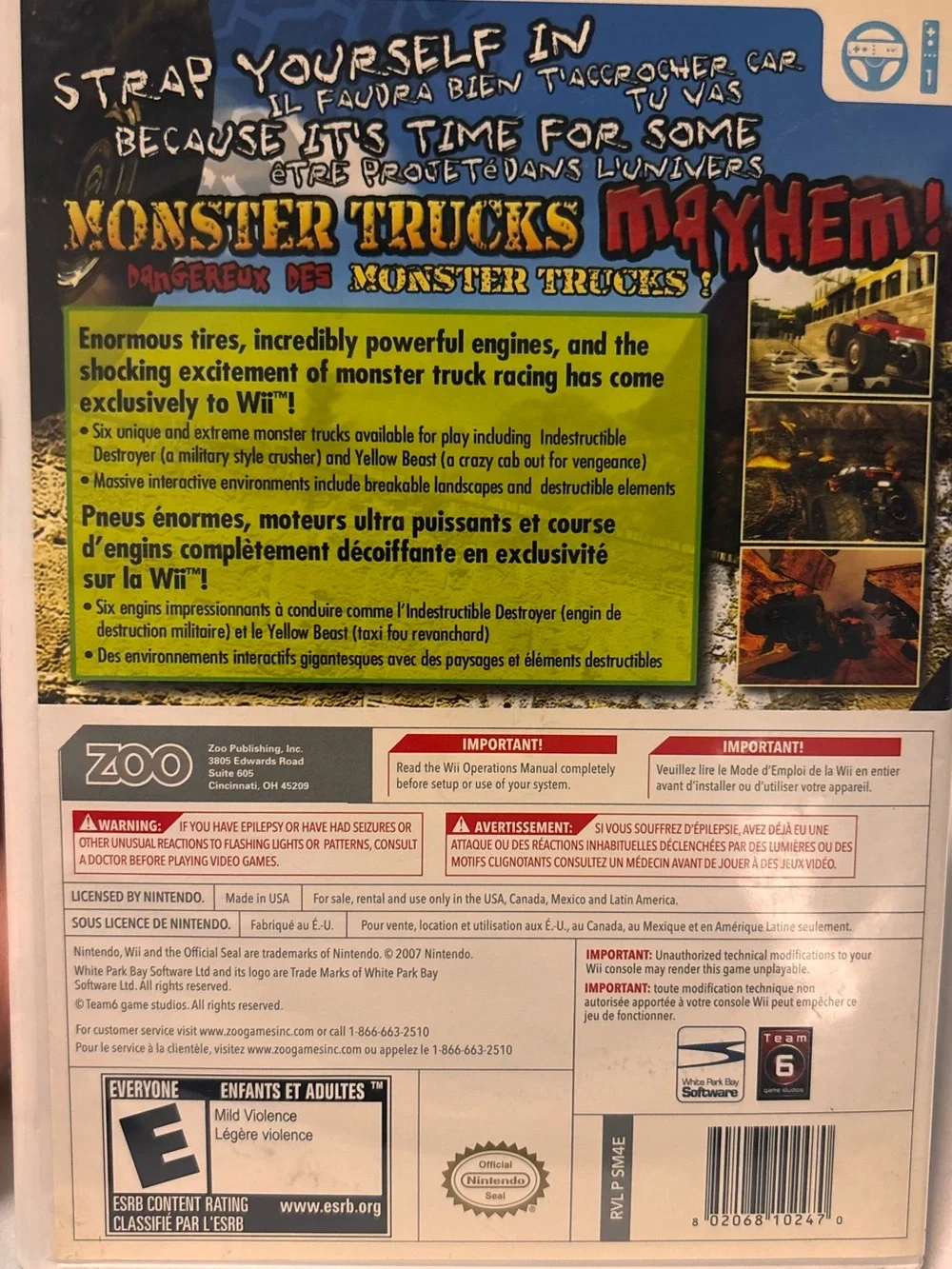 Nintendo Monster Trucks Mayhem - Green & Red Trucks